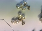 Lot of 9 Vintage Earrings Pearl Like  Clip-on Screw back — photo 3