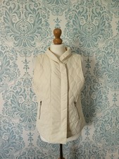 Marla Wynne Cream Lightweight Gilet With Pockets Size Xs