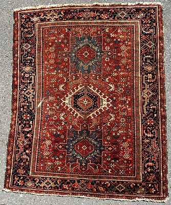 Antique Karaja Hand Made Exquisite Rug 6' 1/4'' x 4' 3/4'' Early 1900's