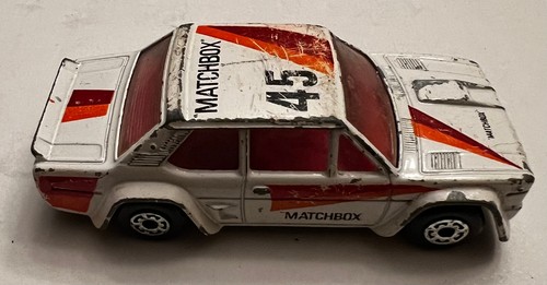 MATCHBOX Loose LESNEY Fiat Abarth (White Version)