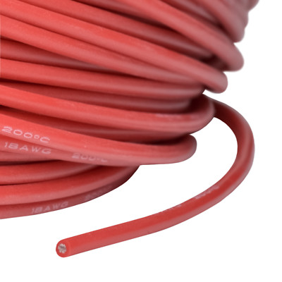 Silikonkabel AWG 18 0.75 qmm hochflexibel supersoft rot partCore 110028