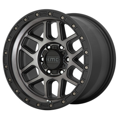18x9 KMC KM544 MESA Satin Black With Gray Tint Wheel 8x180 (18mm)