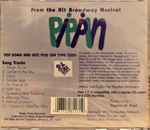 1171 PIPPIN     POCKET SONGS KARAOKE CDG   LOT MI