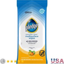 Multisurface Cleaning Wipes pH Balanced Fresh Citrus 25 Count Safe Dust Wipes US