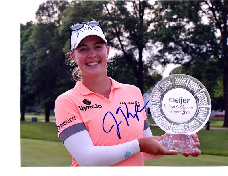 Jennifer Kupcho LPGA signed autographed 8x10 golf photo LPGA star c Meijer Win!