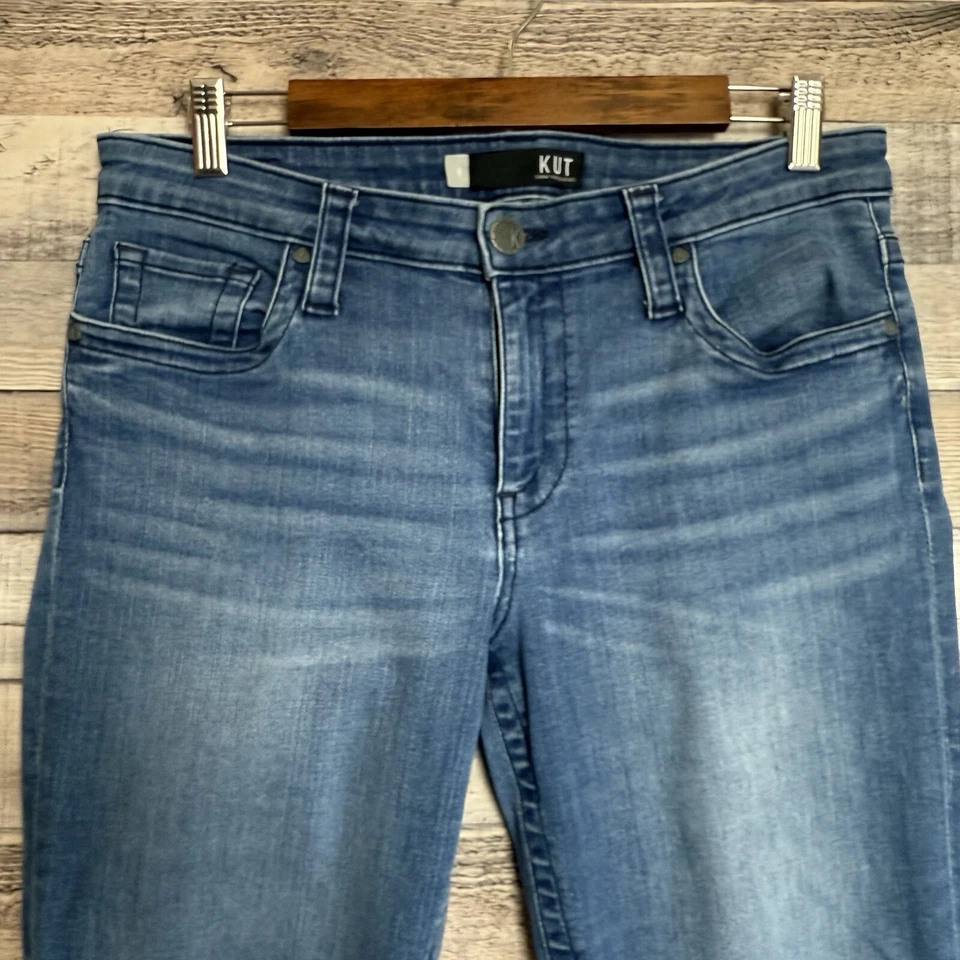 Женские джинсы Kut From The Kloth синие размер 8 5 карманов KP560M17 эластичные - Изображение 3 из 4