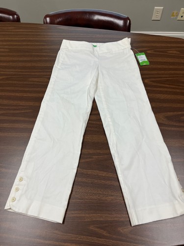 Lilly Pulitizer-New with tags-"Kristen Capri Solid"-Size 0-White Pants!!!