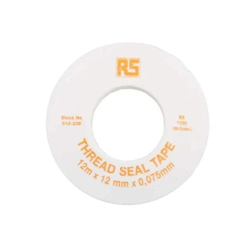 RS PTFE Tape 12mx12mmx0.075mm White 512-238 - Picture 6 of 6