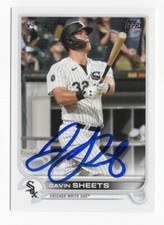 GAVIN SHEETS Signed Autographed Topps 2022 Series 1 One Card RC White Sox #12