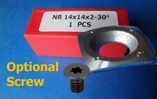 1 X Carbide Tip Insert Cutter 14mm Rounded Square Negative Rake for WoodturninUK