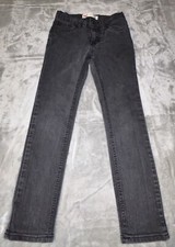 Levis 510 Jeans Skinny Size 12 Reg 26x26 Black Wash Slim Fit Straight Stretch