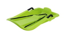 Superio Downhill Snow Sled with Brake Handles and Poly Rope, 35" Green Sled
