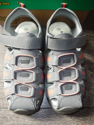 Neu * Sandalen * Gr. 35 * Happy Bee * Mädchen * grau * Klettverschluss