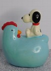 Vintage Peanuts Snoopy Chicken Bank with Stopper Hard to Find — photo 2