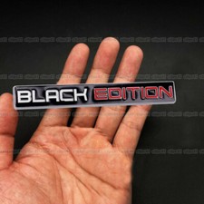 Black Edition Logo Emblem Badge Car Rear Tailgate Sticker Decal Accessories -