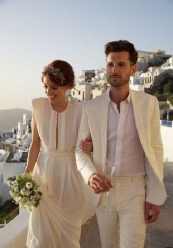 Formale da Uomo Lino Matrimonio Abito lo Sposo Cena Giacca Lusso Pantaloni  | eBay