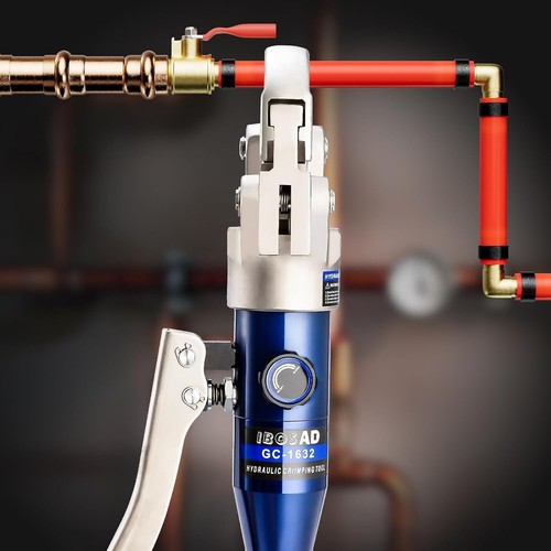 Aluminum Alloy Hydraulic Crimping Tool for Copper & PEX - 5 Die Sizes Included - Picture 8 of 8