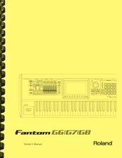 Roland Fantom G6 G7 G8 Synthesizer Keyboard 4-in-1 OWNER'S MANUAL