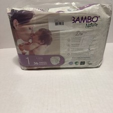 Bambo Nature Dream Baby Baby Diaper Size 1 4 to 9 lbs. 1000016923 36 Ct 2C