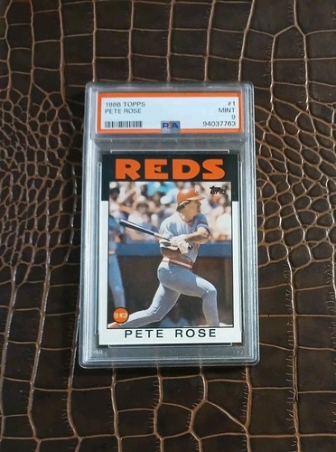 Pete Rose #1 1986 Topps card