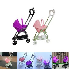 Miniature Stroller Toy Pretend Play Nursery Doll House Accessories for Baby