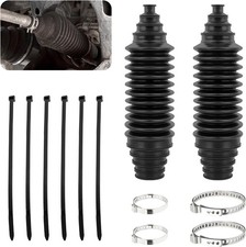 Steering Rack Pinion Tie Rod Boot Kit Cable Ties Clamps Universal For Nissan