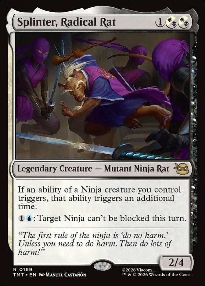 MTG Splinter, Radical Rat (169/343) Teenage Mutant Ninja Turtles NM