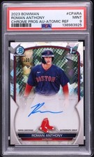 2023 Bowman Chrome Prospect Atomic Refractor Roman Anthony Auto /100 RC PSA 9