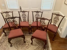 Drexel Heritage Chippendale Carved Mahogany Dining Chair