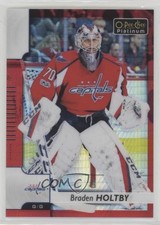 2017-18 O-Pee-Chee Platinum Red Prism 78/199 Braden Holtby #89 0e3