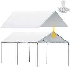 12 X 20 Ft Heavy Duty Carport Canopy Waterproof Garage Car Shelter Tarp Tent for