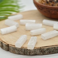 Small Selenite Crystal Mini Wand Stick Bulk Natural Rough Raw Mineral 4cm x 10