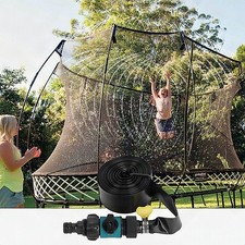 Trampoline Sprinkler 39FT Outdoor Water Play Toy for Kids Backyard Summer Fun