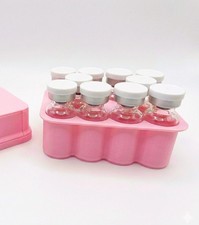 2 Clear Plastic 10 x 3mL Vial Storage Box Cases