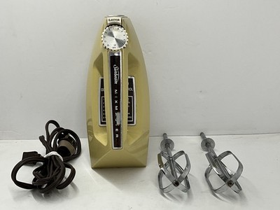 Vintage 12 Speed Sunbeam Mixmaster Hand Mixer With Beaters