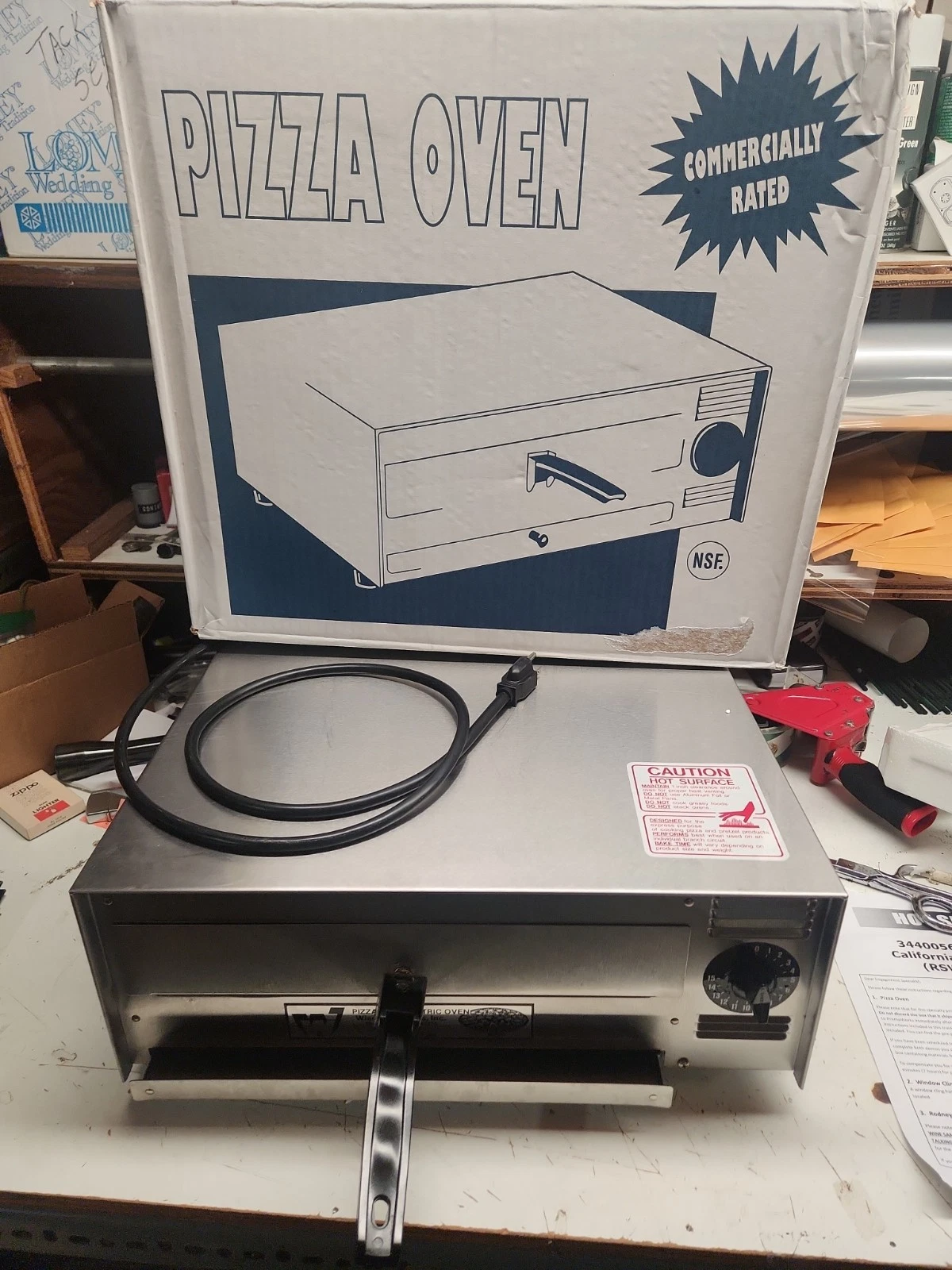 Wisco Industries Pizza Pal Electric Oven Model 412 For Pizza, Pretzel New In Bx