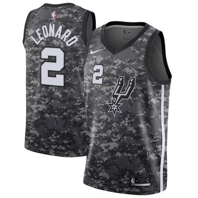 Kawhi Leonard San Antonio Spurs Nike 2017/18 City Edition Swingman