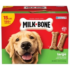 Milk-Bone Original Dog Biscuits, Large Crunchy Dog Treats, 15 lbs