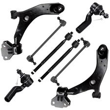 Front Lower Control Arm Ball Joint Tie Rod Sway Bar For 2010-13 Mazda 3 S i