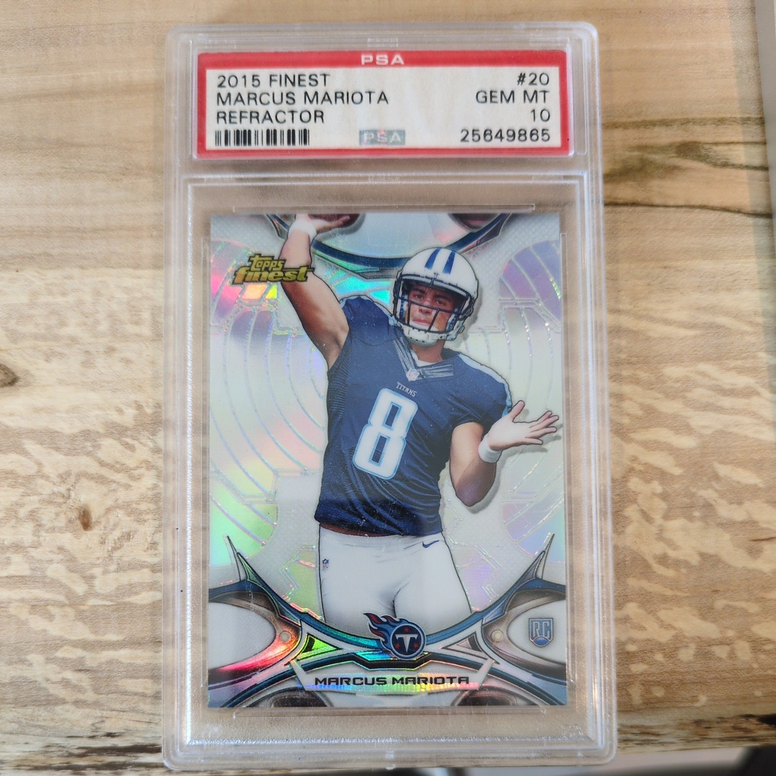 Marcus Mariota Finest #20 Refractor