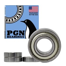 PGN (4 Pack) 6002-ZZ Bearing - Lubricated Chrome Steel Sealed Ball Bearing - ...