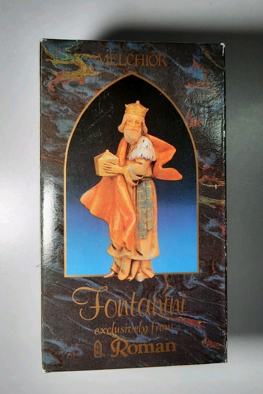 Vtg. 1992 Fontanini Melchior 5" Nativity Figurine w/Box Heirloom Nativity Italy
