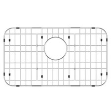 3-Piece Stainless Steel Sink Bottom Grid 23"x13" with Rear Drain Hole  Cover