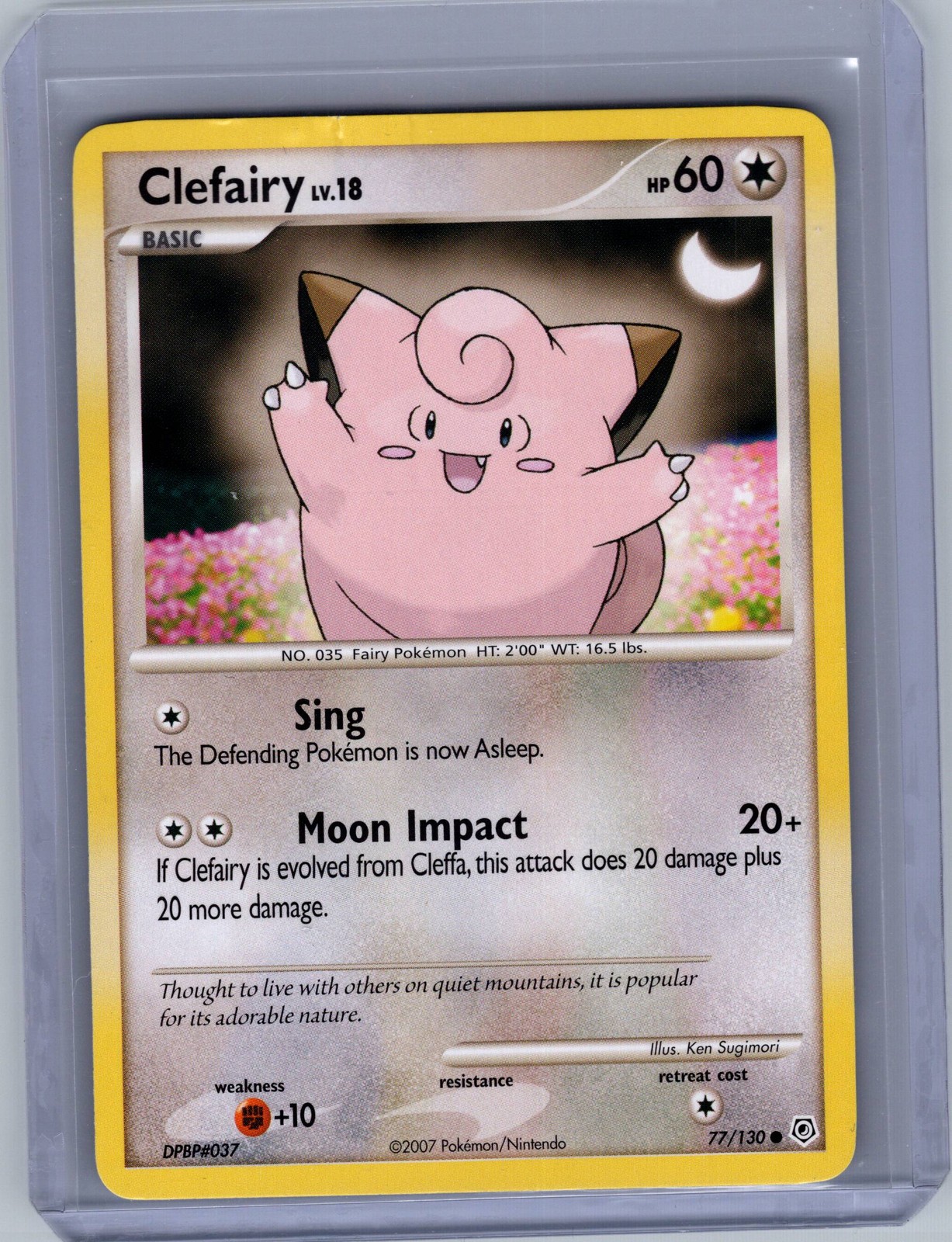Clefairy 77/130 Diamond and Pearl Common DMG