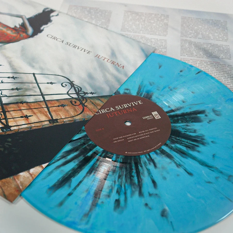 /2500 Circa Survive - Juturna - Pale Blue w/ Black Splatter Vinyl LP *SEALED - Image 2 of 3