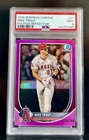 2025 Bowman Chrome Mike Trout #27 Fuchsia Refractor /299 PSA 9 Mint Pop 7