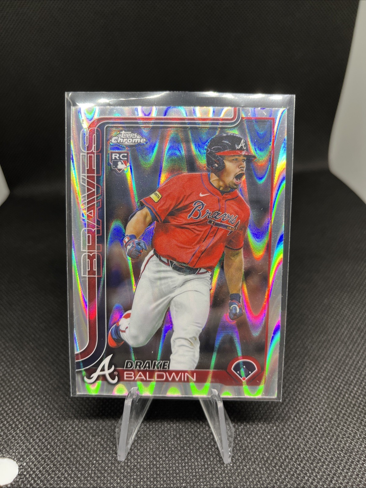 2025 Topps Chrome Update Drake Baldwin Rookie #USC88 Braves RayWave Refractor RC