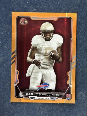 2015 Bowman Rainbow Orange #34 Karlos Williams /299 RC