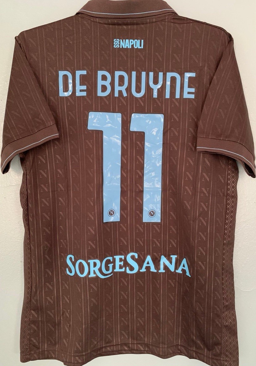 Kevin De Bruyne #11 Napoli New Away Black Soccer Jersey - Size M