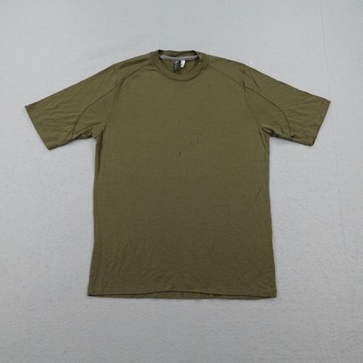 Ibex Shirt Mens Small Green Merino Wool Performance Hiking Trail Outdoor Tee